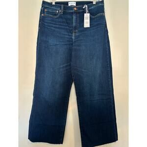 Daze Denim Pleaser Jeans High Rise Wide Ankle Size 33 Magic Hour New